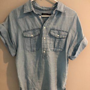 Ralph Lauren Polo -short sleeve denim shirt size small
